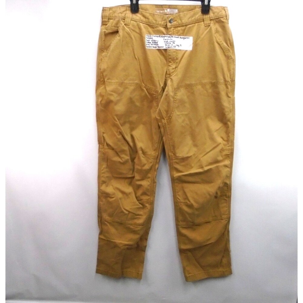 Carhartt Flex Straight Leg Rigby Dungaree Pants Men's Size 38 (38x33) Carpenter
